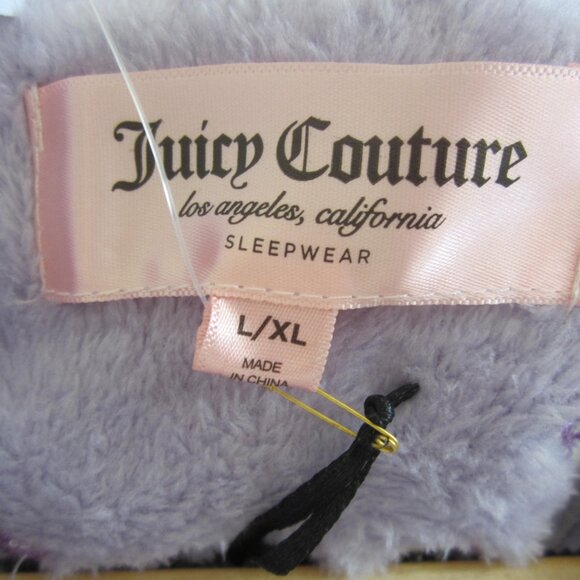 Juicy Couture Bathrobe Robe Lavender Purple Sleepwear Women S/M or L/XL - Picture 5 of 6
